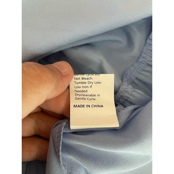 Smocked Sundress Womens Small Blue High Waisted Cottage Fairy Milkmaid - Picture 6 of 9